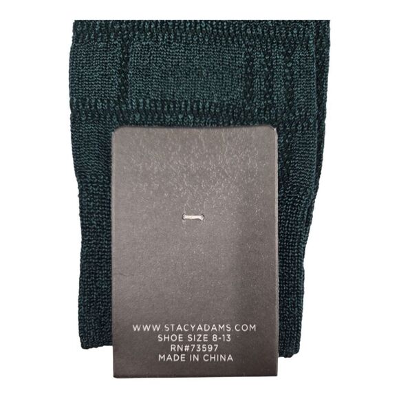MEN'S STACY ADAMS SILKY DRESS SOCKS. BASIC COLORS. - Picture 4 of 4